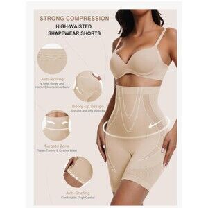 Sarin Mathews Womens Seamless Shaping Tummy Control Shorts Size M/L